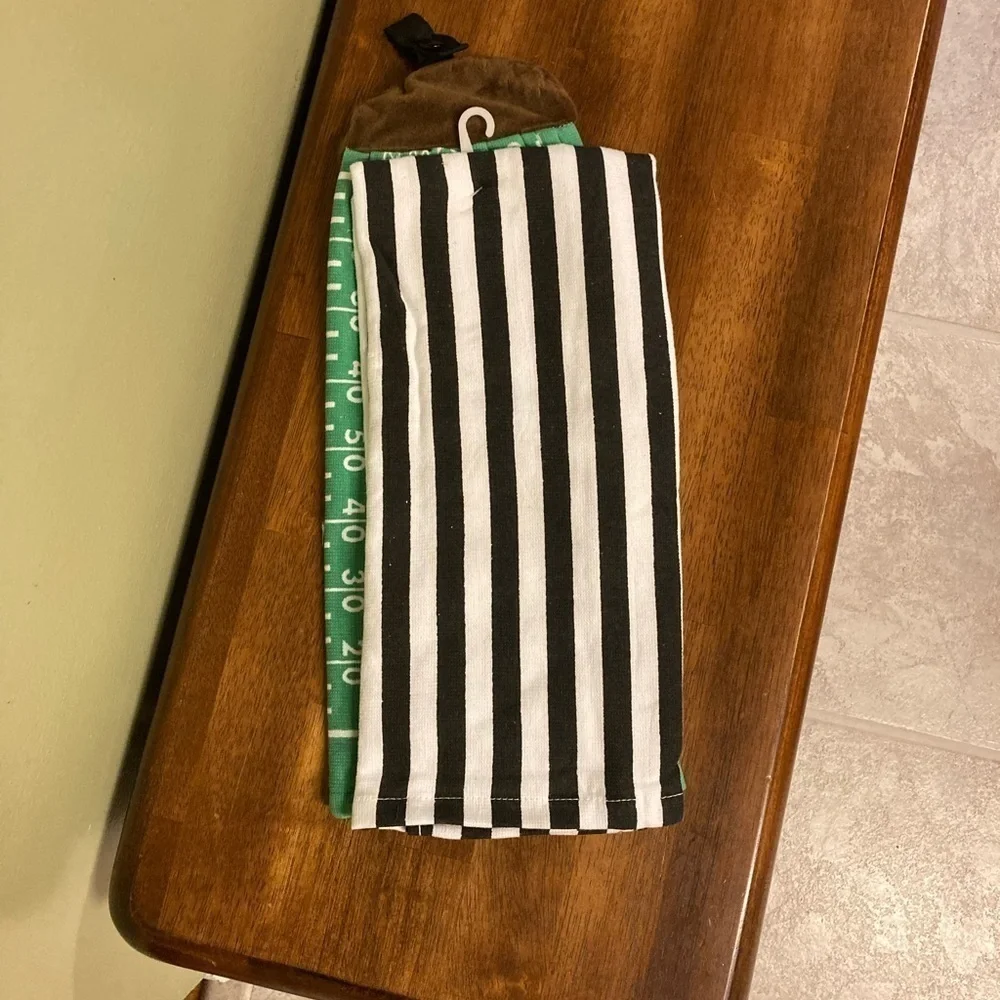 NEW! Novogratz FOOTBALL KITCHEN TOWELS SET OF 2